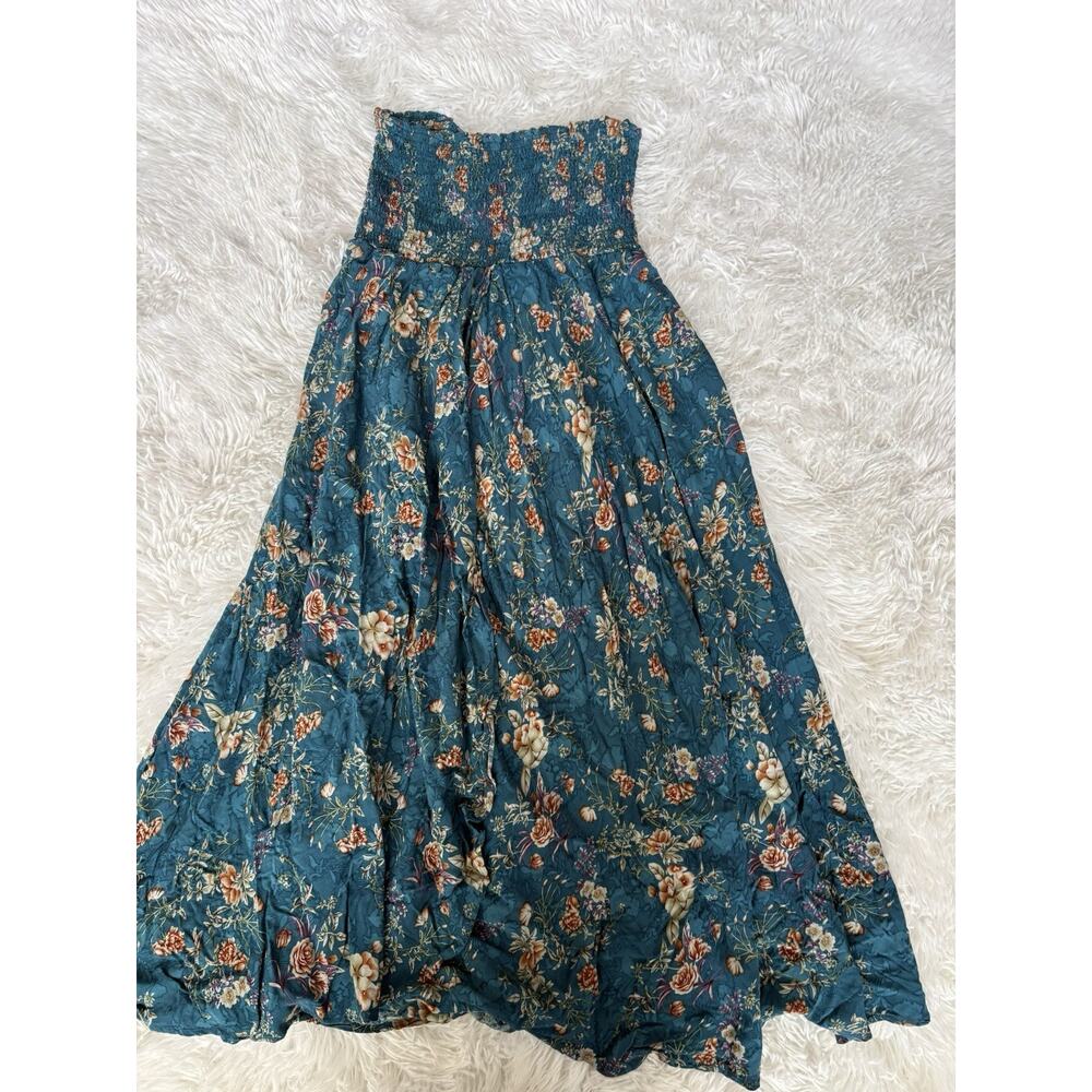 Natural Life XS/S Green Floral Smock Top Skirt/ Dress. Beautiful Item - Picture 8 of 10